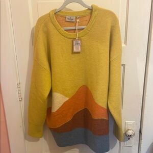 Passenger Vista Recycled Oversized Knitted Sweater Size XL NWT